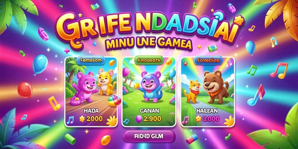Tampilan antarmuka utama yang menarik dan user-friendly.