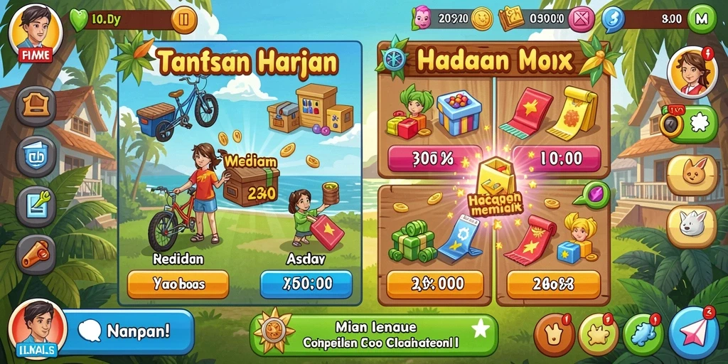 Tampilan antarmuka utama yang menarik.