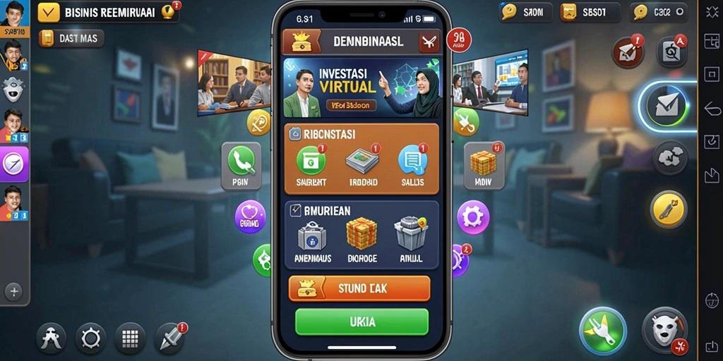 Screenshot menunjukkan tampilan antarmuka yang menarik.
