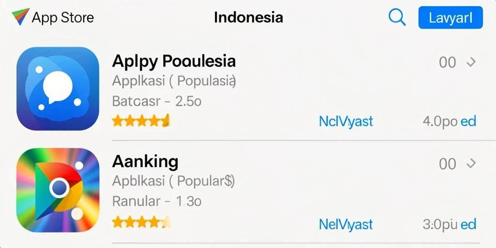Tampilan menarik dari antarmuka pengguna aplikasi KAOSTOGEL.
