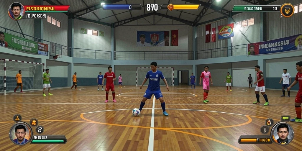 Tangkapan layar menunjukkan pemandangan level yang menakjubkan.