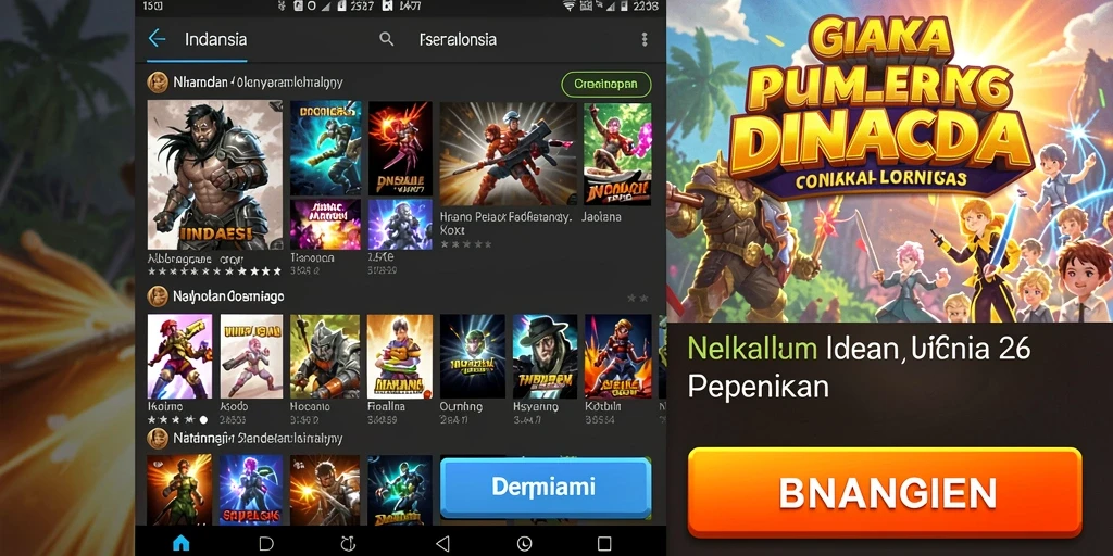 Tampilan awal permainan yang memukau dan menawan.