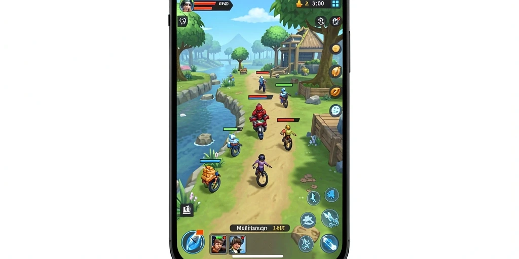 Screenshot menampilkan aksi seru karakter dalam pertarungan.