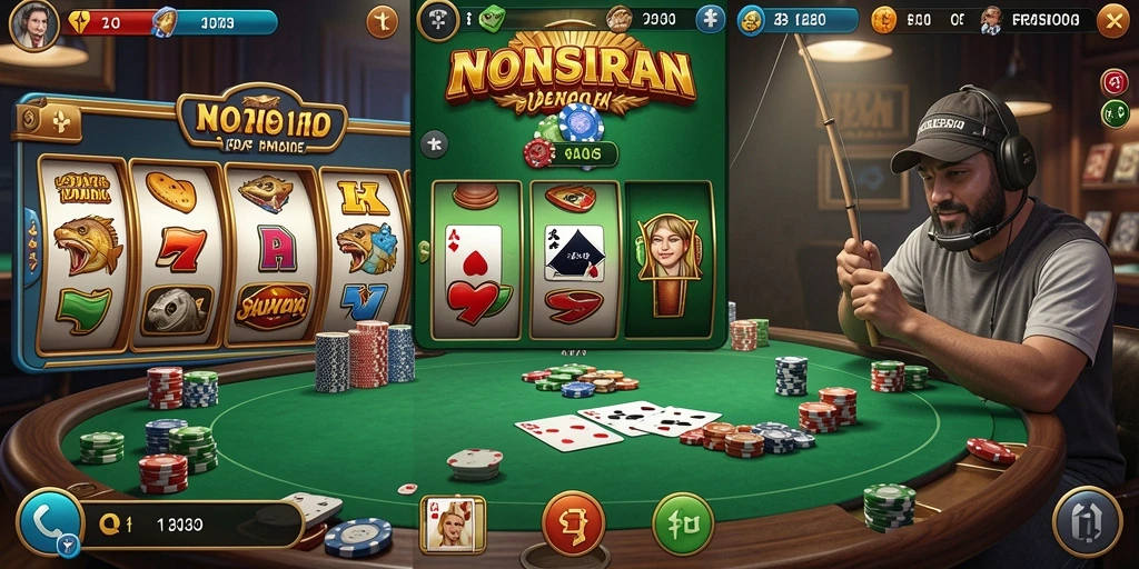 Screenshot memperlihatkan tampilan menu utama yang menarik.