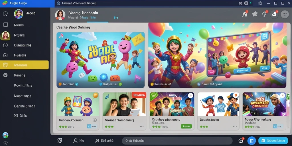 Screenshot menunjukkan tampilan awal permainan yang menarik.