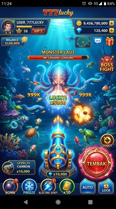 Pratinjau antarmuka 777lucky — aplikasi APK resmi Android v5.7.9